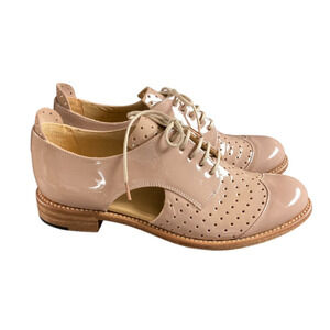 Office of Angela Scott Nude Patent Leather Women's Loafers